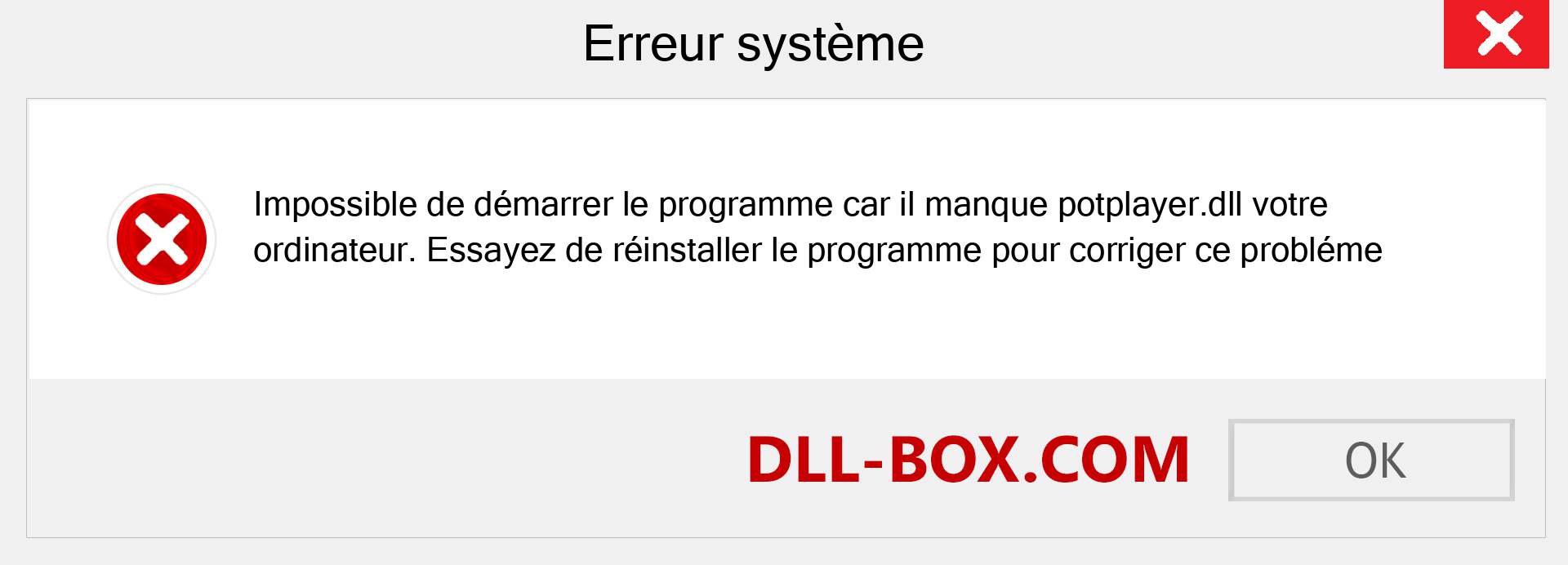 Le fichier potplayer.dll est manquant ?. Télécharger pour Windows 7, 8, 10 - Correction de l'erreur manquante potplayer dll sur Windows, photos, images